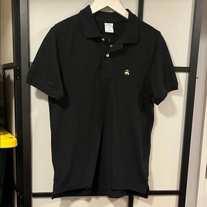 Brooks Brothers Mens Slim Fit Polo Shirt Golden Fleece Logo Performance Mesh Med